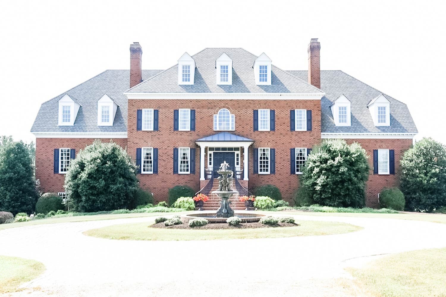 The brick Manor House at South View Farm